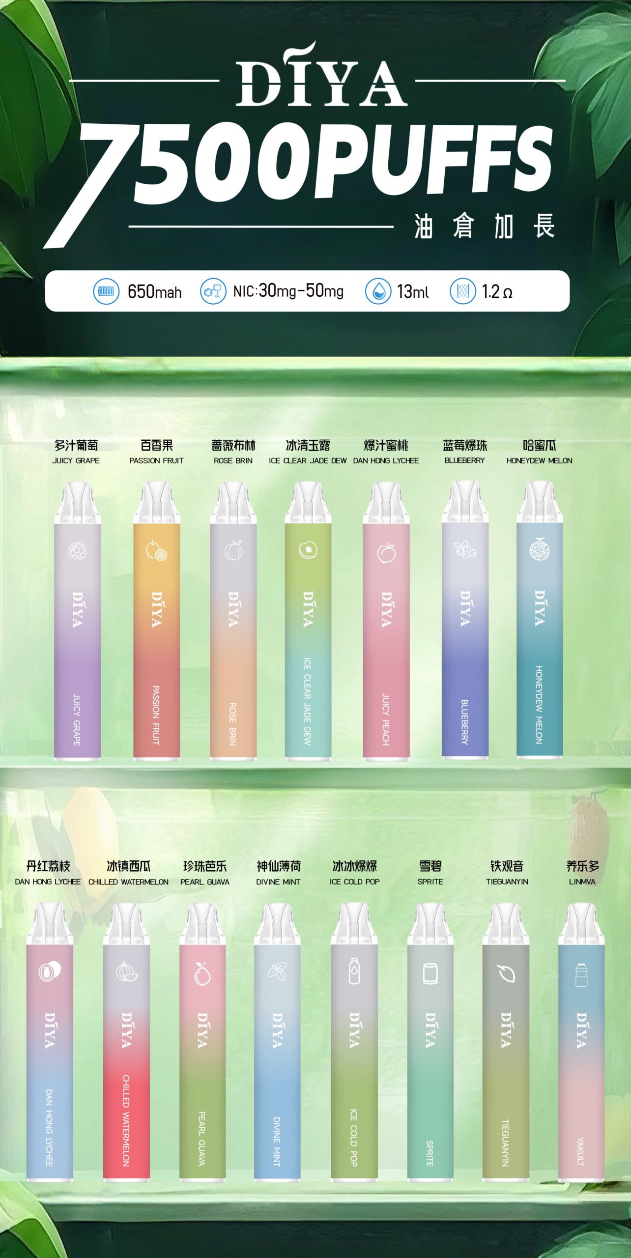 叮啞抛棄式7500口可充電 💖水果味還原度極高💖 CP值拉滿 零故障 限時活動【滿十送一】:圖片 3